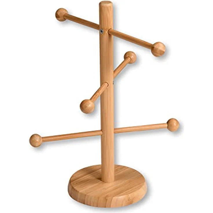 KESPER | Brez'n- und Wurstständer, 6-armig, Material: Bambus, Maße: Ø 15 cm/Höhe: 37 cm, Farbe: Braun | 58615 – Bild 1