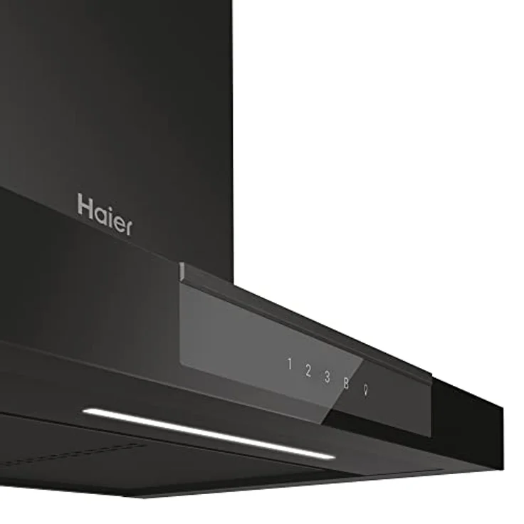 Haier HATS6DCS56B Dunstabzugshaube/Wandhaube/hOn App/gefärbtem Stahl und Glas in schwarz/Booster Funktion/Timer/Touch Bedienung/LED Beleuchtung – Bild 2