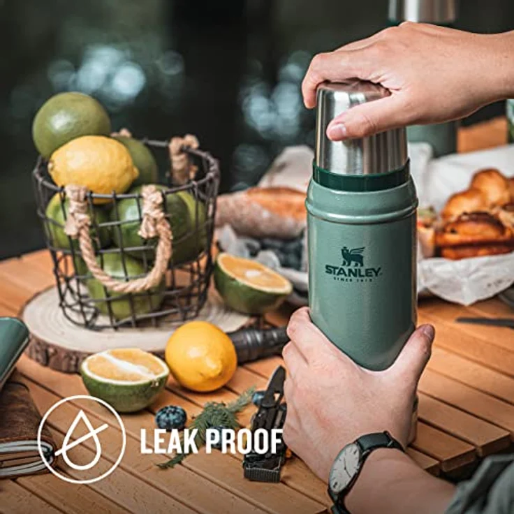 Stanley Classic Legendary Thermosflasche 750 ml Charcoal - Edelstahl Thermoskanne - BPA-frei - Thermos Hält 20 Stunden Heiß oder Kalt - Deckel Fungiert Auch als Trinkbecher - Spülmaschinenfest – Bild 5