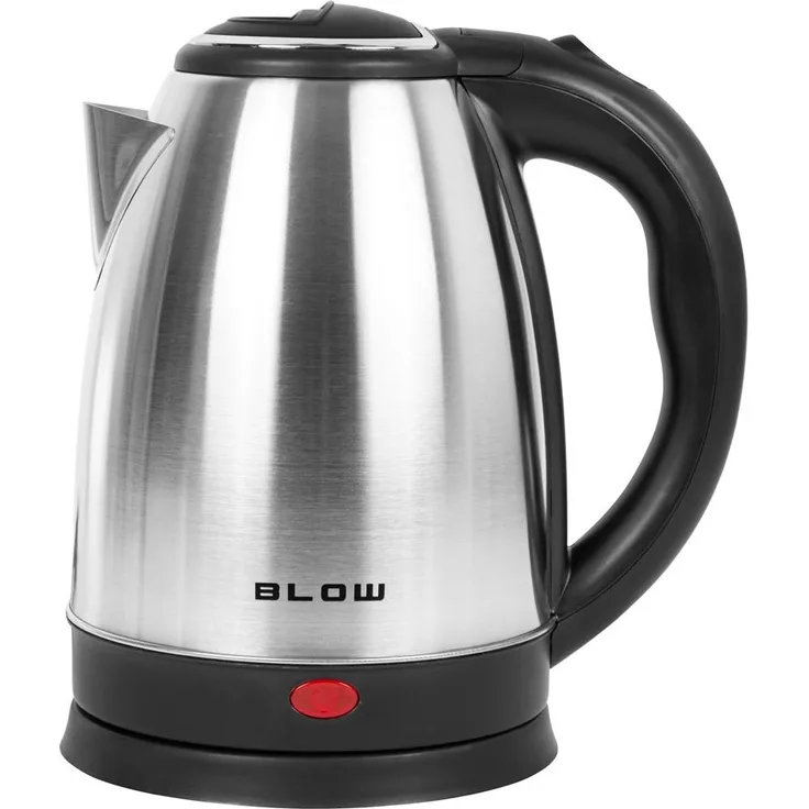 Blow BK 18SS Wasserkocher, 2000 Watt, 1,8 Liter, Schwarz/Silber, mit Überhitzungsschutz