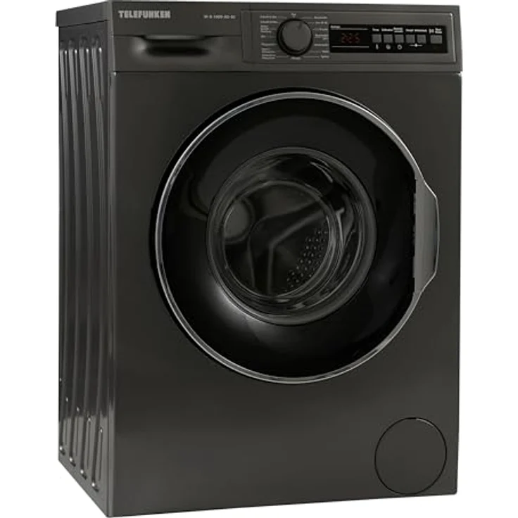 Telefunken W-8-1400-A0-DI Waschmaschine 8 kg | Frontlader | 1400 U/Min | Energieklasse A | Dampffunktion | AquaStop | Überlaufschutz | 15 Programme | BLDC Motor | dark inox – Bild 3