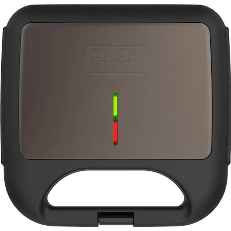 Black + Decker Sandwichmaker BXSA752E/ ES9680130B, 750 W, kompakter Sandwichgrill in Schwarz – Bild 5