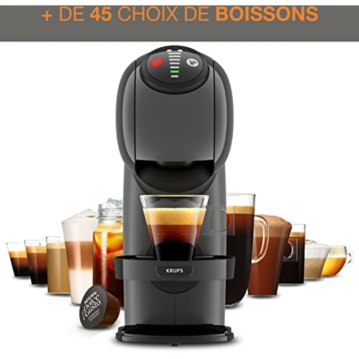 Krups Kapselmaschine Nescafé Dolce Gusto Genio S KP243B, 15bar Pumpendruck, 0,8L Wassertank, XL-Funktionalität, schwarz – Bild 4