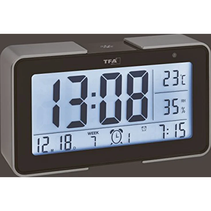 TFA Dostmann Funkwecker Melody mit verschiedenen Wecktönen TFA 60.2540, Anzeige von Innentemperatur und Luftfeuchtigkeit – Bild 3