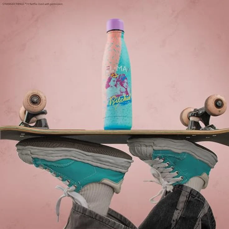Cinereplicas Stranger Things - Bitchin Isolierte Wasserflasche - 500ml aus Edelstahl, offizielle Lizenz – Bild 4