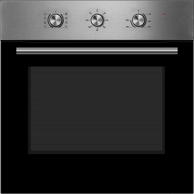 Midea Einbau-Backofen 65M80M1IX, Edelstahl, 70 Liter, 8 Funktionen, Heißluft, Easy Clean Innenraum, Energieeffizienzklasse A*