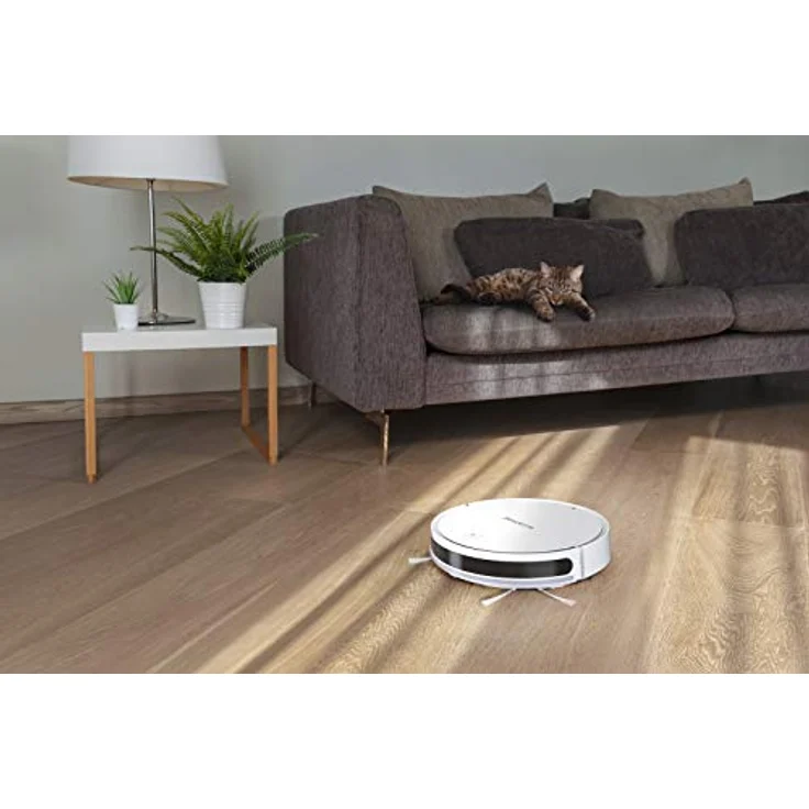 Rowenta RR7267 Explorer 40 Animal + Connect Nass-Trocken-Saugroboter (2-in-1 saugen und wischen, mit magnetischen Streifen, App-Steuerung, 3 Reinigungsmodi, 3 Leistungsstufen) weiß – Bild 10