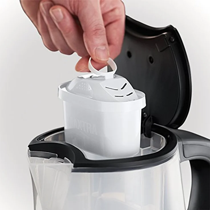 Russell Hobbs Wasserkocher, Purity, integrierter BRITA Wasserfilter, 1,0l + 0,5l Filtereinsatz, 2200W, LED Beleuchtung, inkl. Filterkartusche, Füllmengenmarkierung, Teekocher 22850-70 – Bild 2