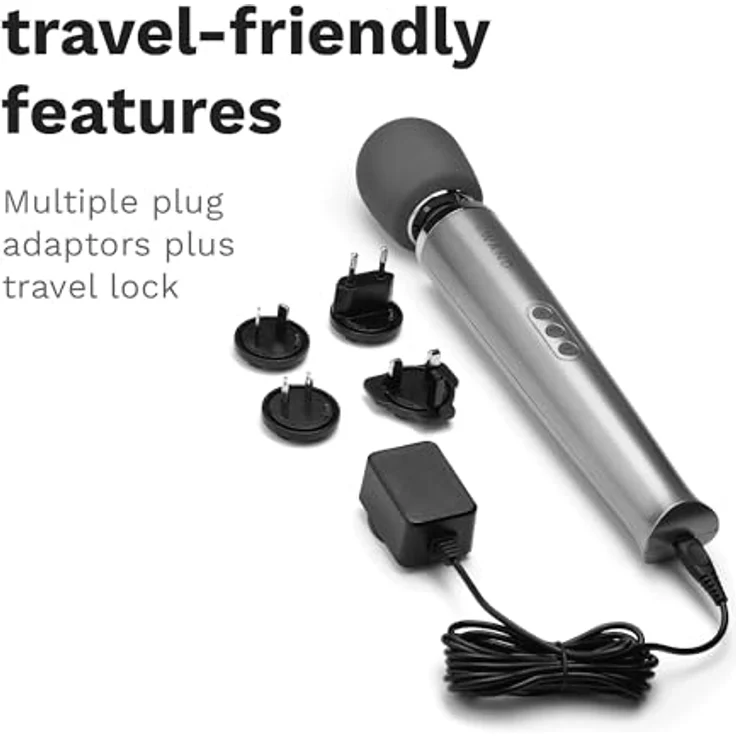 Le Wand Rechargeable Massager, Grey OS - Kraftvolles Massagegerät mit wiederaufladbarer Funktion und eleganter grauer Farbe – Bild 4