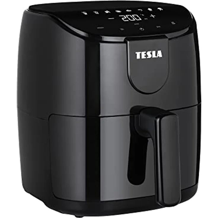 TESLA AirCook Q40 Heißluftfritteuse mit Digitalem LED-Touchscreen, 4 Liter Fassungsvermögen, 8 Programmen, Vorheizen & Warmhalten, 60-Minuten-Zeitgeber, 1 500 W, Schwarz – Bild 2