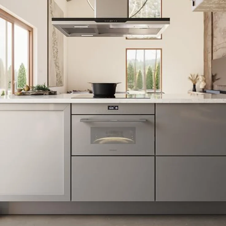 Cecotec Bolero Hexa MW703800, Grill-Mikrowelle mit 34 Litern, 900 Watt Leistung, Glasgrau – Bild 3