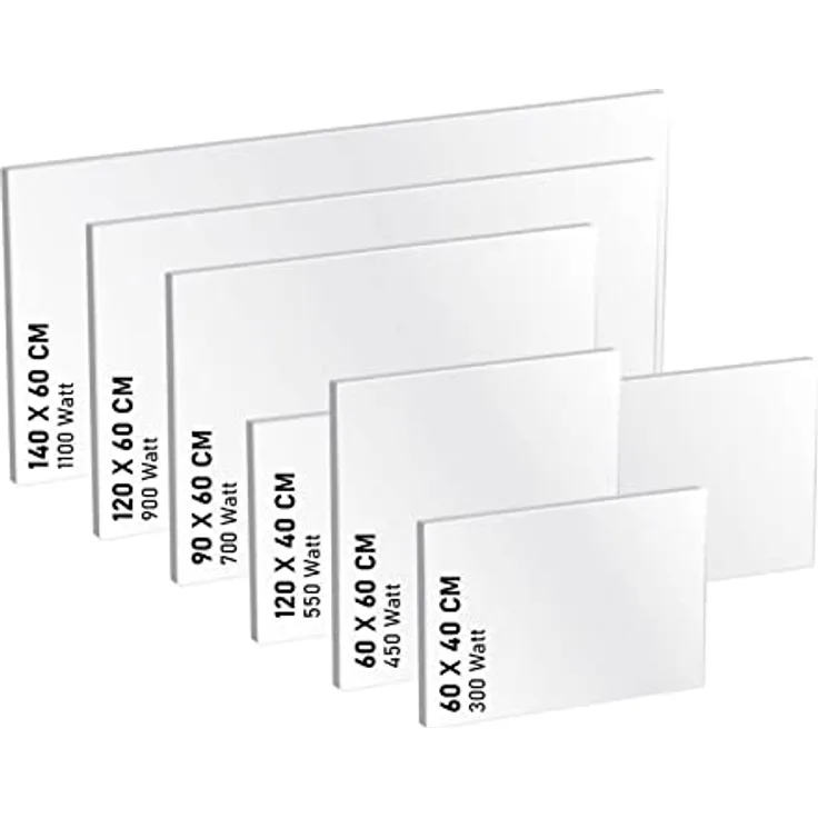 BRAST Infrarotheizung mit Stahlgehäuse | 550 Watt | Weiß | Überhitzungsschutz | Made in Europe | 10 Jahre Garantie - Preisvergleich