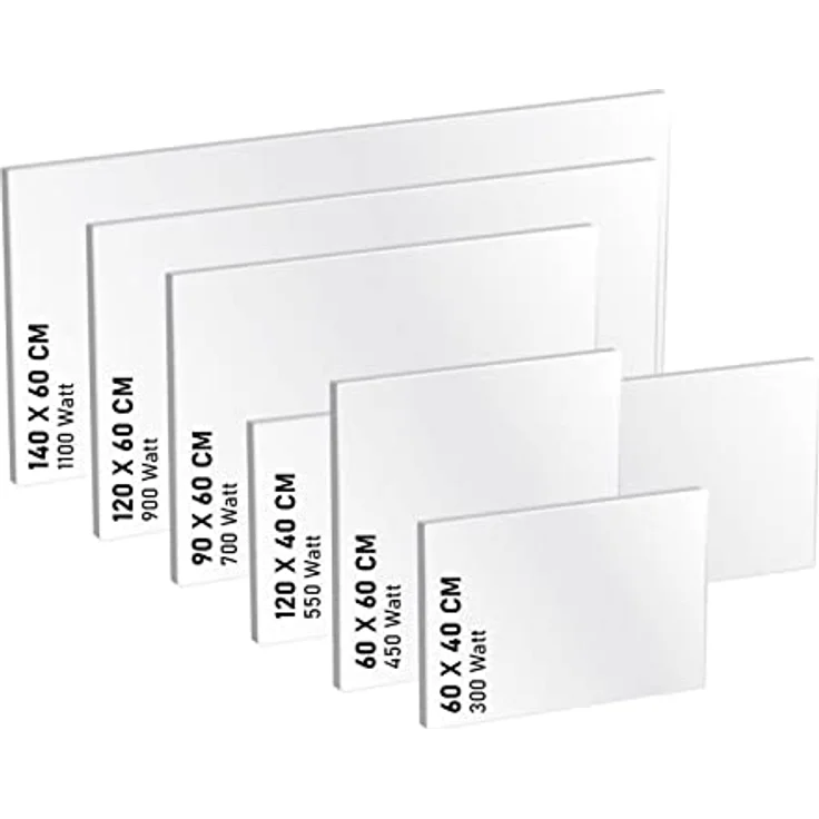 BRAST Infrarotheizung mit Stahlgehäuse | 550 Watt | Weiß | Überhitzungsschutz | Made in Europe | 10 Jahre Garantie - Preisvergleich – Bild 1