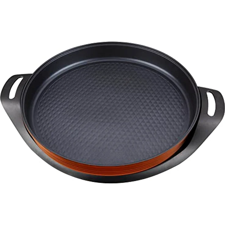 Jata JEPE1639 Elektrische Paella-Pfanne, antihaftbeschichtet, 38 cm Durchmesser, 5 cm Tiefe, 2000 W, gleichmäßige Wärme – Bild 4