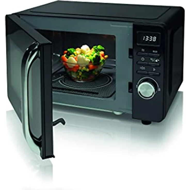 Gorenje MO 20 S 4 BC Mikrowelle, Standgerät, 20 Liter Garraum, Drehregler, Tasten LED-Display, schwarz – Bild 10