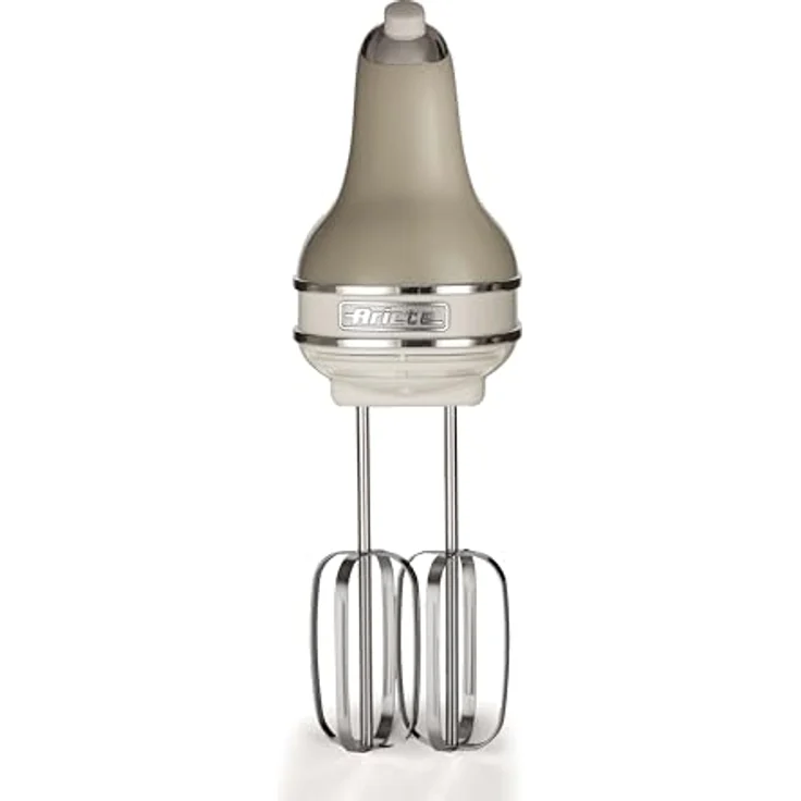 Ariete 1548 Handmixer Vintage, 450 W, 5 Geschwindigkeiten, Turbo-Funktion, 2 Schneebesen, Beige – Bild 2