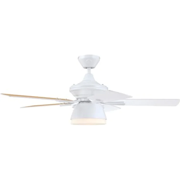Westinghouse Nevada 7316340, 105 cm Deckenventilator in Mattweiß mit Opalmilchglas, für Innen- und Außenbereiche, umschaltbarer Sommer-Winterbetrieb – Bild 3