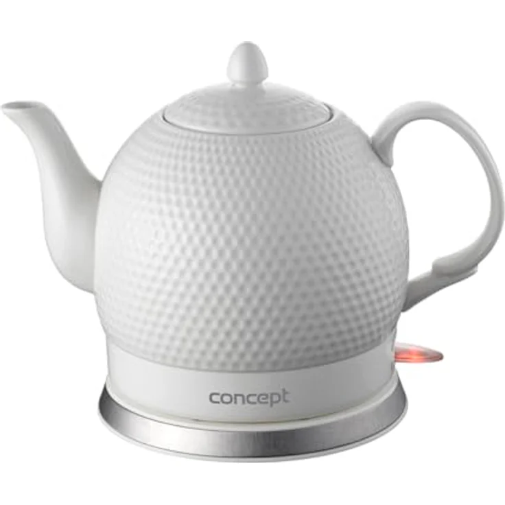 CONPT Hausgeräte Concept Golf RK0050 Elektrischer Wasserkocher Drahtlose Keramik Krug 3D-Golfball-Design 1.2L 1000 W, Ceramic, 1.2 liters – Bild 2
