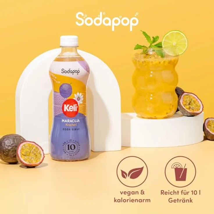 Keli Maracuja Sirup 500ml für 10 Liter – Bild 5