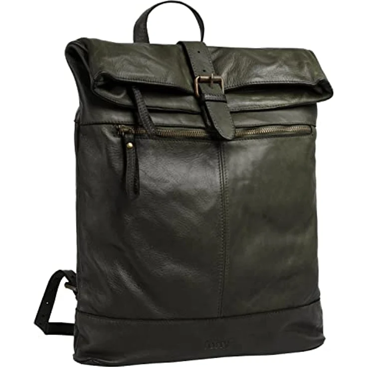 forty° Tagesrucksack aus echtem Leder, Made in Italy, Vintage Charme - braun – Bild 4
