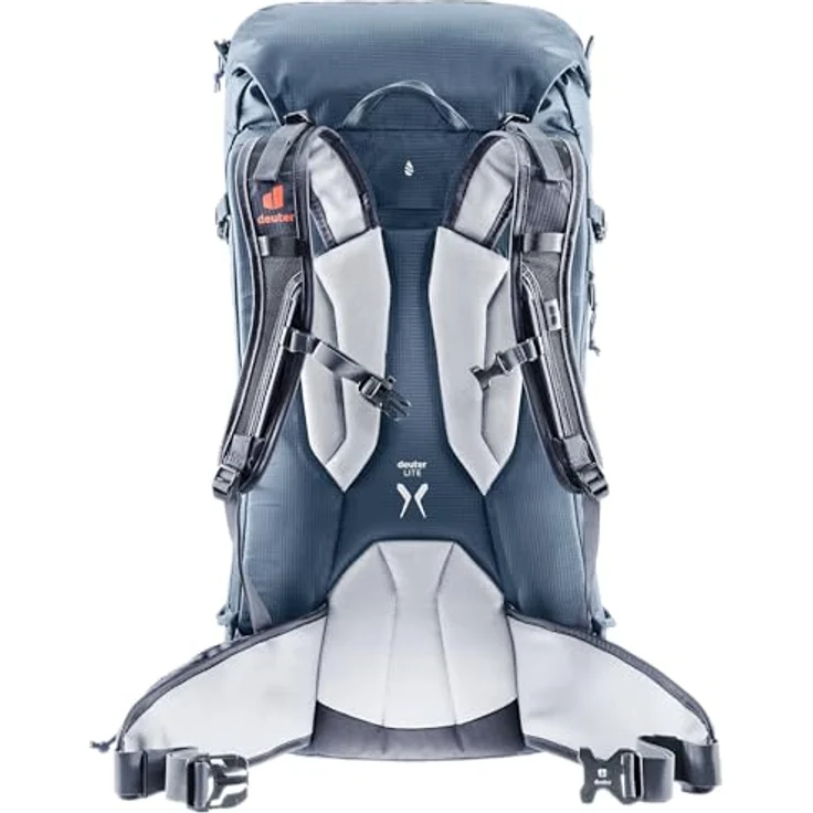 deuter Freescape Lite 26 Skitouren Rucksack, mit separatem Sicherheitsausrüstungsfach und Helmnetz, in Schwarz – Bild 2