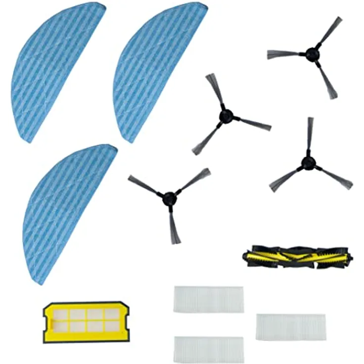 Venga Ersatzteilset für VG RVC 3002, 4 Seitenbürsten, 1 Walzenbürste, 3 Wischtücher, 3 HEPA-Filter, 1 Mesh-Filter, SP VG RVC 3002 KIT