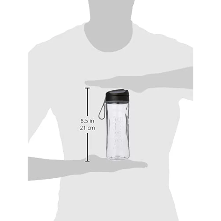 Sistema Feuchtigkeit Tritan Swift Flasche, 600 ml., plastik, schwarz, 9 x 7.3 x 10.9 cm – Bild 5