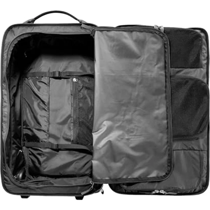 Tatonka Travel Roller 60, Koffer mit 60 l Volumen, Schwarz, arretierbarer Griff, separates Schuhfach, Kompressionsriemen – Bild 3