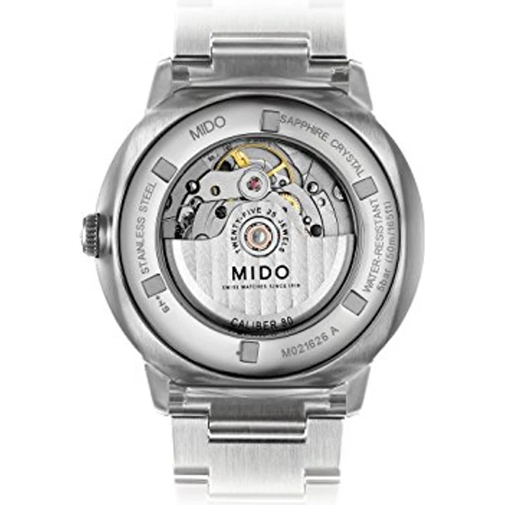 MIDO Herren-Automatikuhr Commander Big Date M021.626.11.061.00, Edelstahlgehäuse, Silberfarben, mit Saphirglas – Bild 3