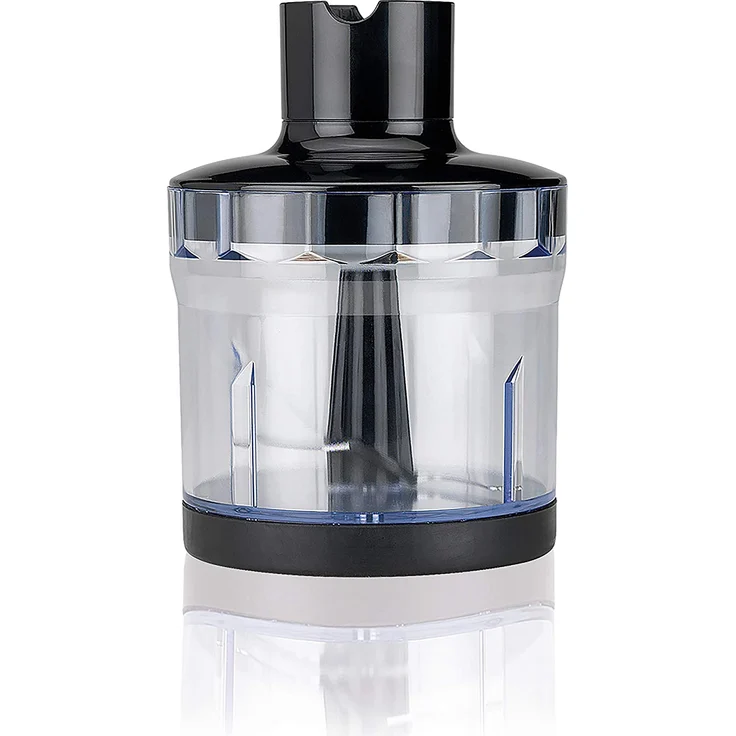 Black + Decker BXHBA1000E Stabmixer, 1000 W, Edelstahl, 20 Leistungsstufen, inkl. Mixbehälter, Schneebesen, Zerkleinerer-Aufsatz, grau – Bild 9