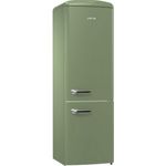 Gorenje ORK193CR Kühl-Gefrierkombination, freistehend, olive, LED, Anti Bacteria, Umluftkühlung, Breite 60 cm, Energieklasse D