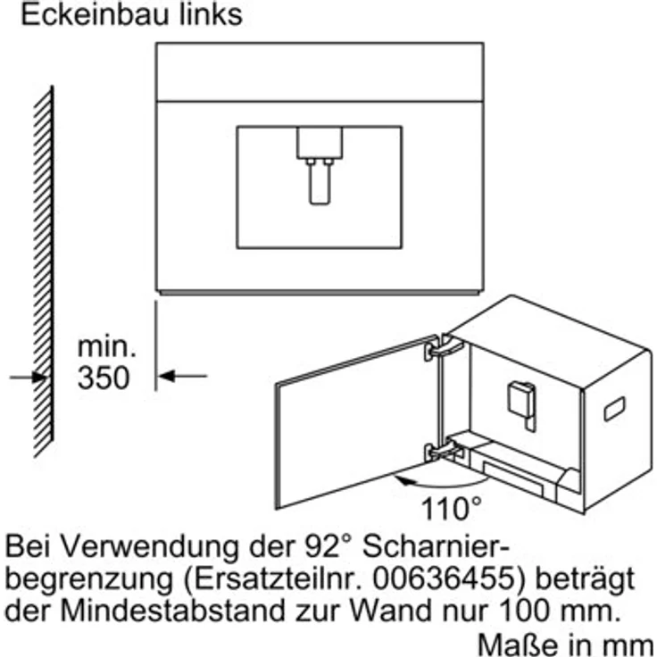 Bosch Serie 8 CTL636EB6 Einbau-Kaffeevollautomat - 2,4 l, Automilk Clean Eine vollautomatische Dampf-Reinigung nach jedem Getränk - HomeConnect - schwarz, mit Milchsystem und integriertem Mahlwerk – Bild 7