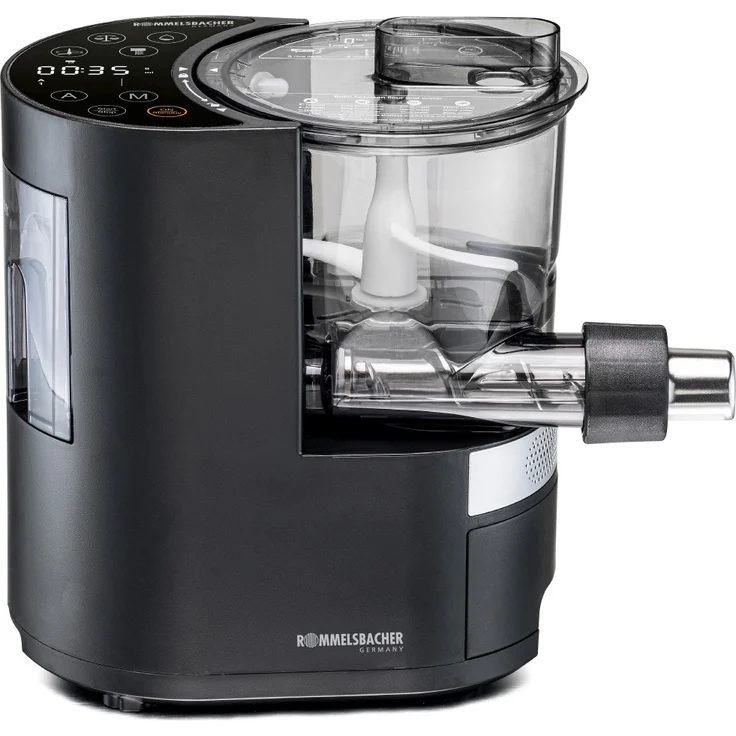 Rommelsbacher PM 220 Pastarella elektrische Nudelmaschine, 7 Matrizen, 220 Watt, schwarz-silber – Bild 2