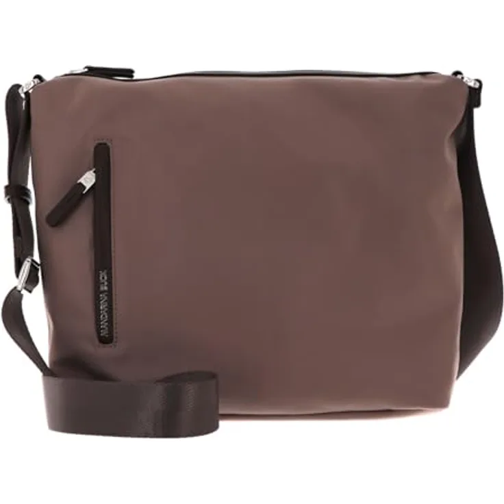 Mandarina Duck Hunter Medium Hobo VCT05, Beuteltasche aus weichem Polyester, Reißverschluss, 35 x 11 x 30 cm, Nude Damen