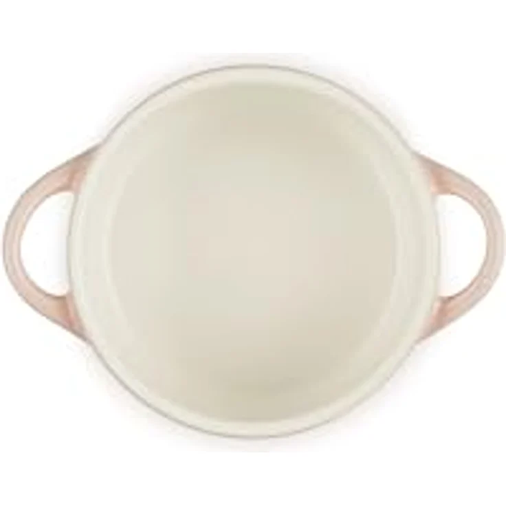 Le Creuset Mini-Kokotte, Steingut, rund, 227 ml, in Peche mit goldfarbenem Herzknauf, ofenfest bis 400° – Bild 4