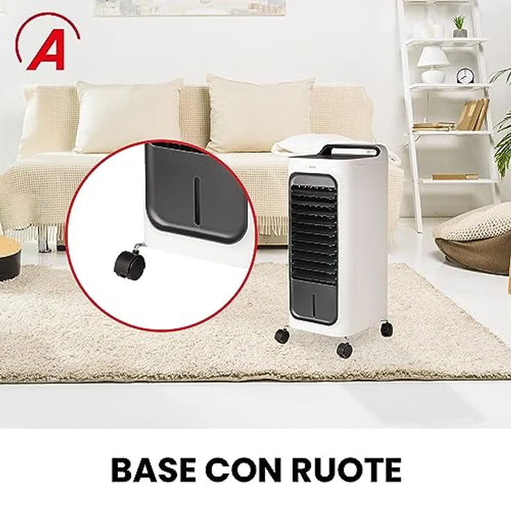 Ardes ARCF02 Keramik-Elektroheizung 2000W mit Gebläse, schwarz und weiß, multifunktional, LED-Display, Fernbedienung, automatische Oszillation – Bild 9