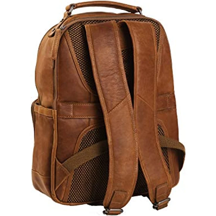The Chesterfield Brand Austin Business-Rucksack, 39 cm aus 100% Leder mit Laptopfach, braun – Bild 8