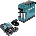 Makita DCM 501 ST2 Akku Kaffeemaschine 12 V max. / 18 V + 2x Akku 5,0 Ah + Ladegerät, ideal für unterwegs und Baustellen