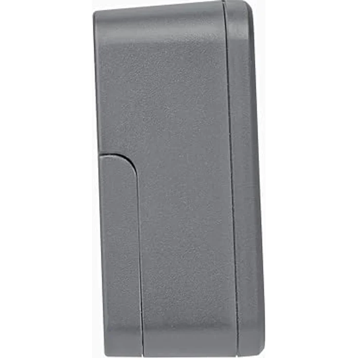 TFA Dostmann Digitaler Reise Wecker 60.2044.10, batteriebetrieben, mit lautem Weckalarm, integriertes Innenthermometer, Datumsanzeige, kompakt, grau – Bild 3