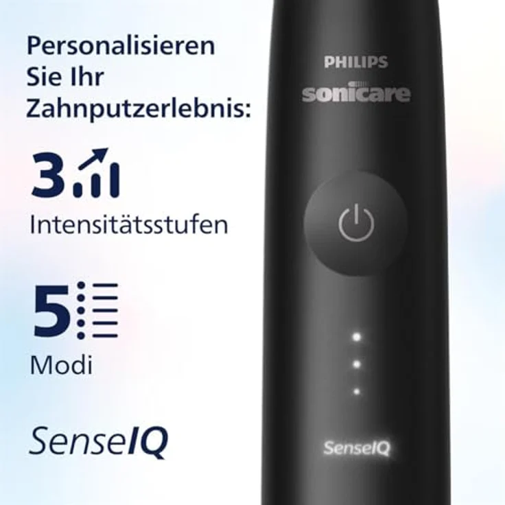 Philips Sonicare DiamondClean 9900 Prestige, elektrische Zahnbürste mit SenseIQ Technologie, App, 5 Putzmodi, 3 Intensitätsstufen, Reiseladeetui, schwarz, Modell HX9992/43 – Bild 3