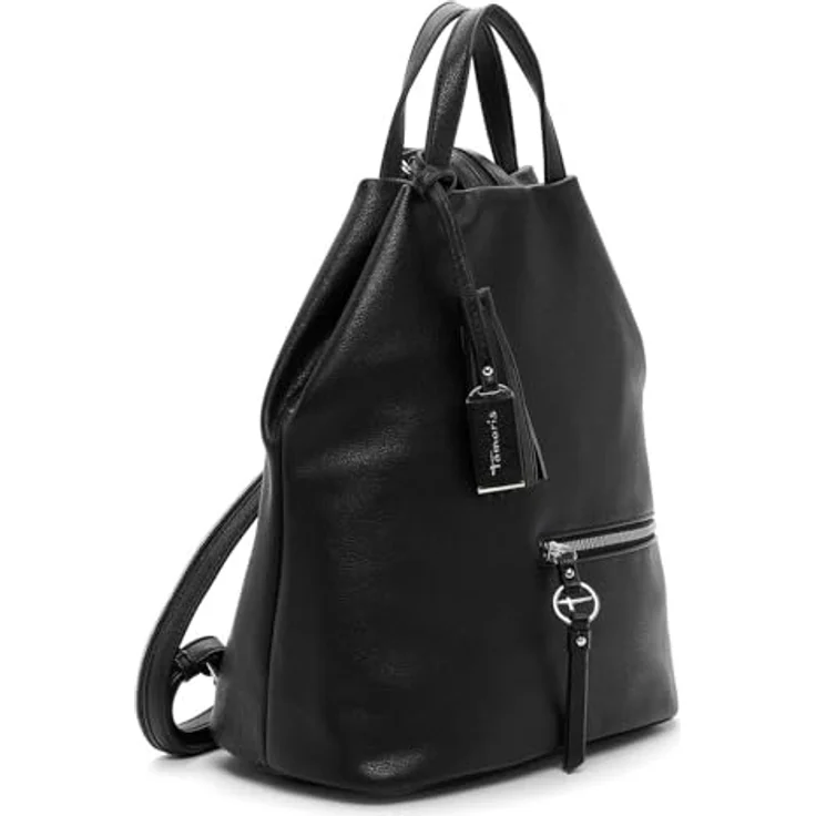 Tamaris Nele City Rucksack, 40 cm, schwarz, 100% Polyurethan, 35 x 17 x 40 cm – Bild 2