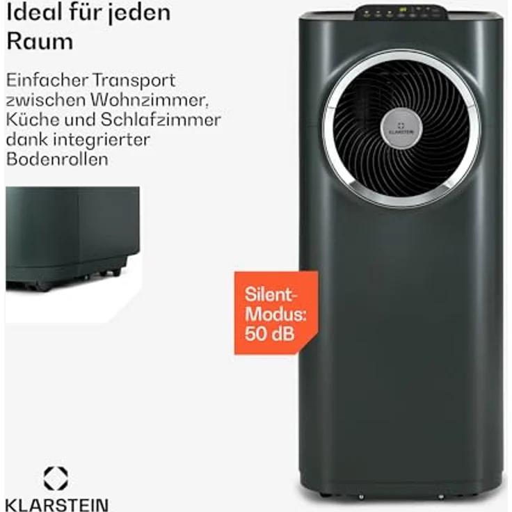Kraftwerk 10040190 Eco Smart 11 Mobiles Klimagerät, Monoblock-Klimaanlage, 3-in-1, 11.500 BTU, App-Steuerung, Fernbedienung – Bild 5