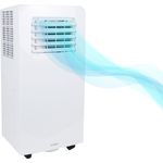 Eurom PAC 9.2 Mobile Klimaanlage, 9.000 BTU, 2 Geschwindigkeiten, Luftentfeuchter, IP20, mit Fernbedienung und Timer