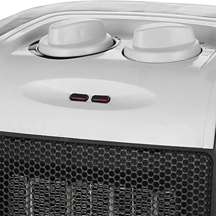 Emerio FH-106145, 1800W ECO Keramik Heizlüfter mit zwei Leistungsstufen, PTC Heizelement, Thermostat, Sicherheitsschalter und Ventilatorfunktion, Schwarz – Bild 2