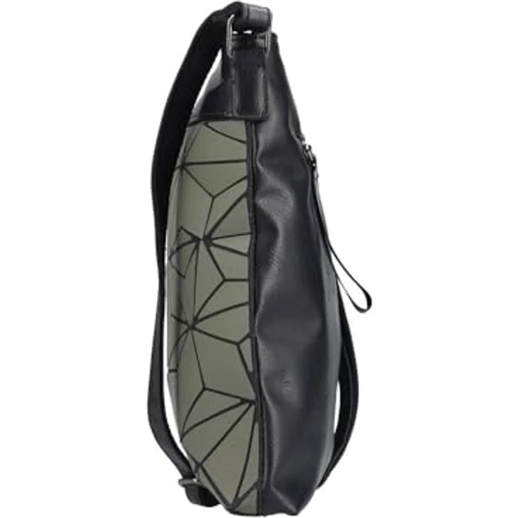 Rieker Umhängetasche, Handtasche Damen, mehrfarbig in khaki/black mit 2 Hauptfächern und verstellbarem Schulterriemen – Bild 3
