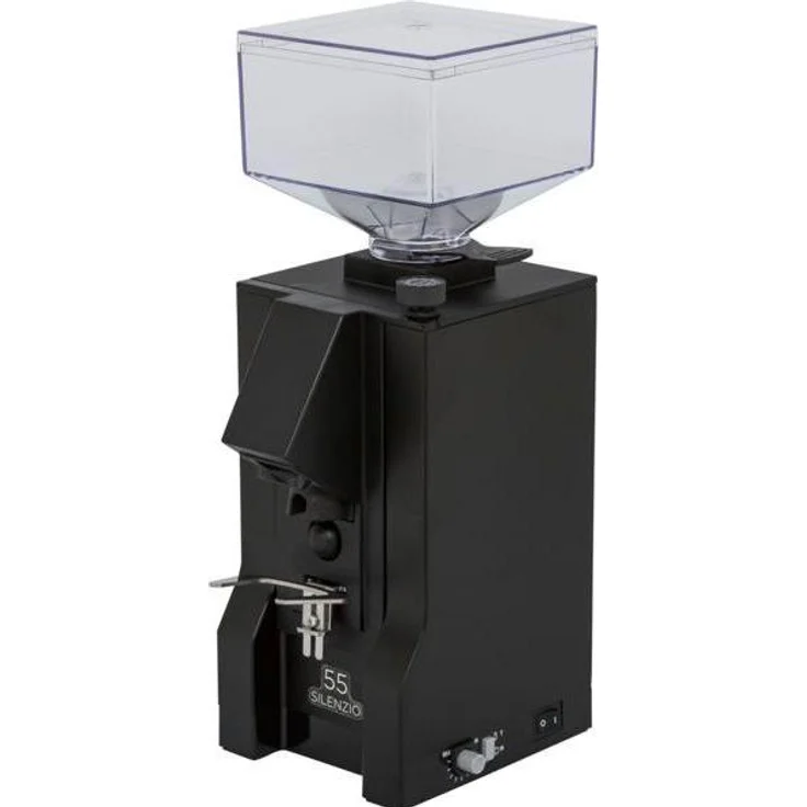 Eureka Mignon Silenzio, Kaffeemühle mit Silent-Technologie, mikrometrischer Mahlgradeinstellung, Schwarz