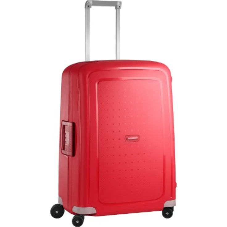 Samsonite S'Cure Koffer, Rot, 79 l, M - Leichtes Polypropylen-Material, Dreipunkt-Verschluss, Made in Europe – Bild 4