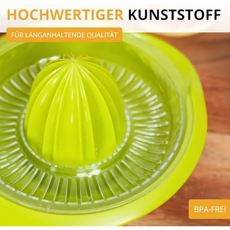 Westmark Zitronen--Zitruspresse mit Behälter, Durchmesser: 18,7 cm, Fassungsvermögen: 0,5 Liter, Kunststoff, Limetta, Apfelgrün, 3091227A – Bild 11