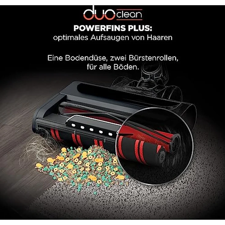 Shark Stratos Kabelloser Staubsauger, Stabsauger, PowerFins Plus, Anti Hair Wrap, Auto IQ, Haustier-, Fugen- & Multi-Oberflächenaufsatz, 120 Minuten Laufzeit (2 Akkus), Anthrazit/Silber, IZ420EUT – Bild 5