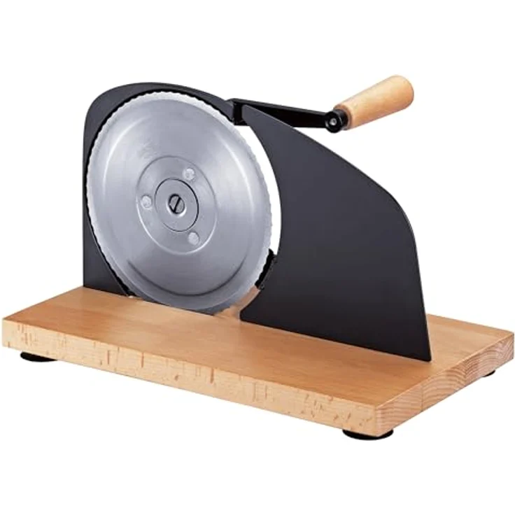 ZASSENHAUS Allesschneider Brotschneidemaschine PURE schwarz, Manuell betrieben mit Edelstahlmesser, stufenlose Schnittstärkeeinstellung bis 20 mm – Bild 2